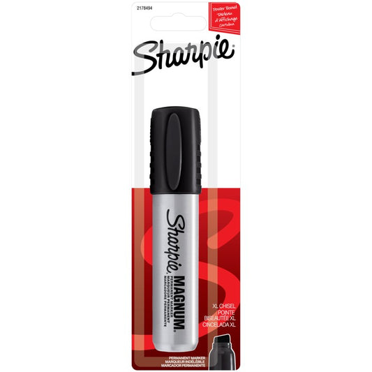 PERMANENT MARKER SHARPIE SH MAGNUM MARKER BLK CARDED TRIL BLACK PK1   G50540