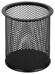 PENCIL CUP ESSELTE METAL MESH BLACK   G50677