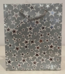 BAG GIFT SML OZCORP SILVER STARS   G51162