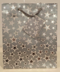 BAG GIFT MED OZCORP SILVER STARS   G51163