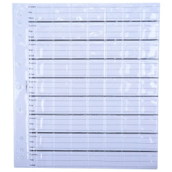 COIN ALBUM REFILL 280X245MM 63 POCKETS SUITS CM11/CM280E/CMDL PK10   G51550