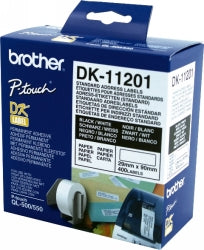 LABEL BROTHER DK11201 WHITE ADDRESS 29 X 90MM 400 PER ROLL   G51999