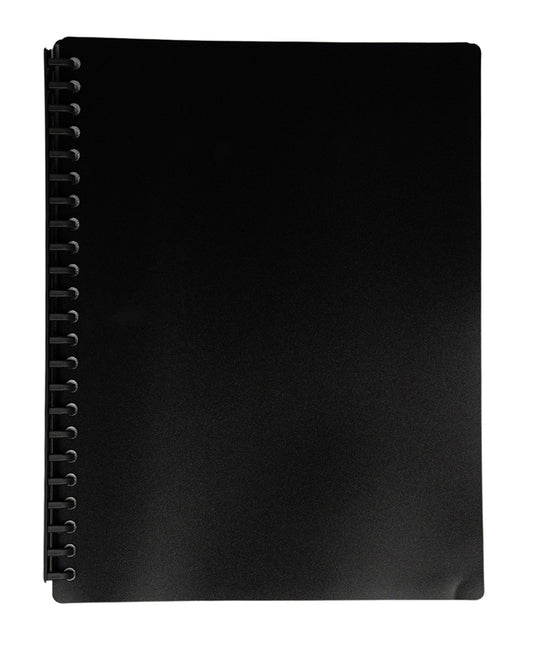 DISPLAY BOOK GNS A4 REFILLABLE BLACK 20P   G53930