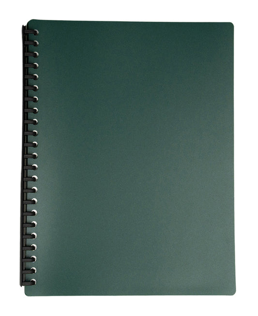 DISPLAY BOOK GNS A4 REFILLABLE GREEN 20P   G53933