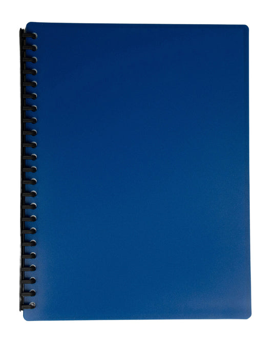 DISPLAY BOOK GNS A4 REFILLABLE NAVY BLUE 20P   G53935