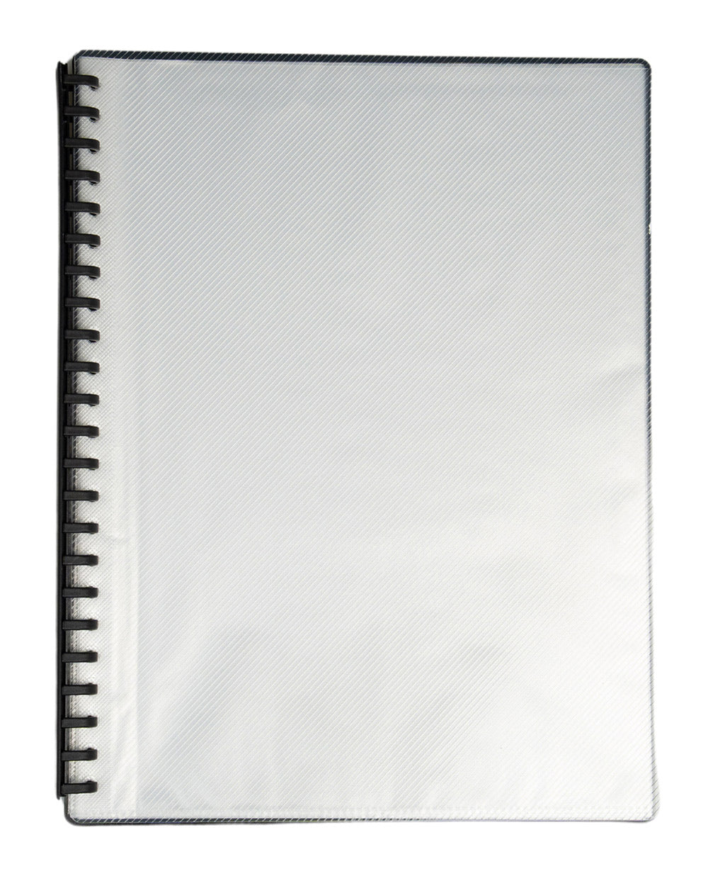 DISPLAY BOOK GNS A4 REFILLABLE CLEAR FRONT BLACK 20P   G53938