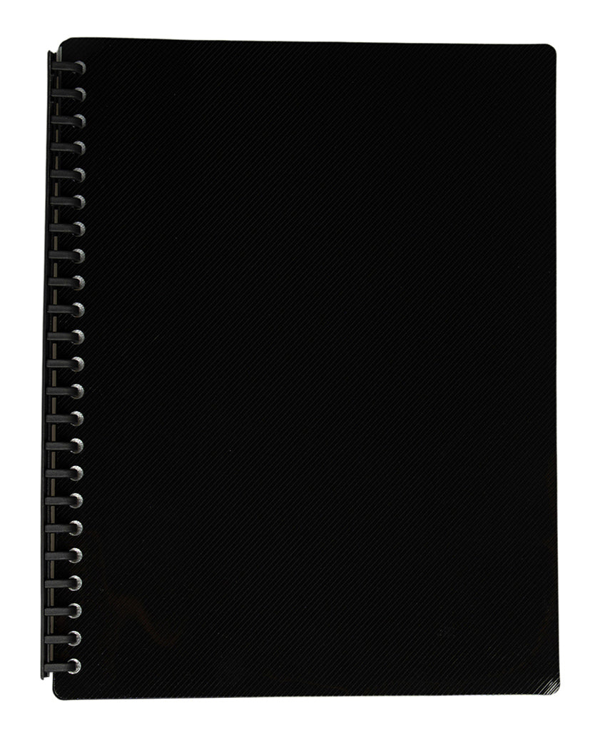 DISPLAY BOOK GNS A4 REFILLABLE GLOSS BLACK 20P   G53940