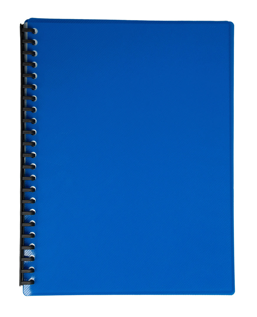 DISPLAY BOOK GNS A4 REFILLABLE GLOSS BLUE 20P   G53941