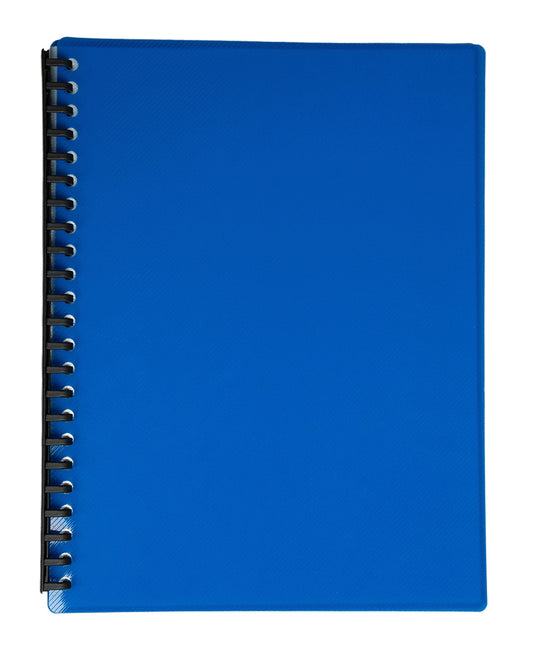 DISPLAY BOOK GNS A4 REFILLABLE GLOSS BLUE 20P   G53941