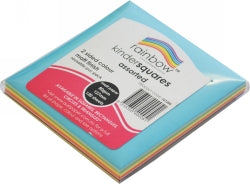 CRAFT PAPER RAINBOW SQUARES 120'S MATT D/SIDED 127MM   G53960