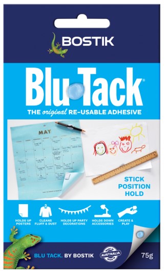 BLU TACK BOSTIK 75GM BX10   G54500