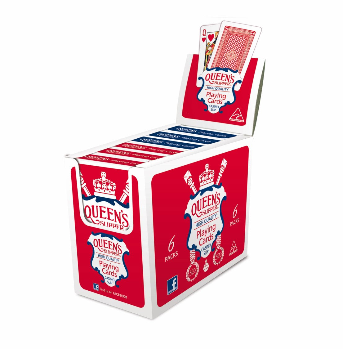 CARDS PLAYING QUEENS SLIPPER   G54515