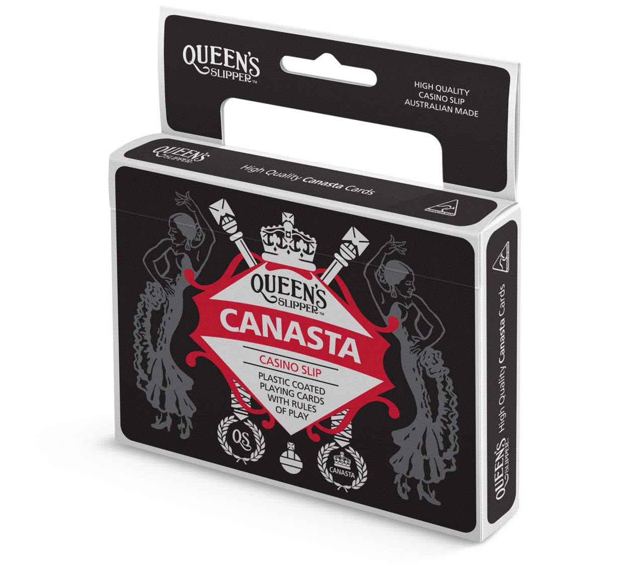 CARDS PLAYING QUEENS SLIPPER CANASTA DOUBLE PACK BX6   G54516