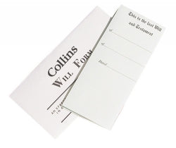 WILL FORMS COLLINS WITH ENVELOPES   G56073