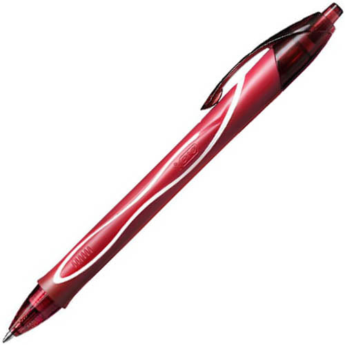 PEN BIC GELOCITY QUICK DRY RETRACTABLE RED   G56307