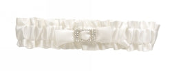 WEDDING GARTER ME DIAMANTE BROOCH & BOW IVORY   G56682