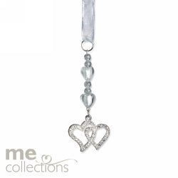 WEDDING CHARM ME DOUBLE DIAMANTE HEART   G56700