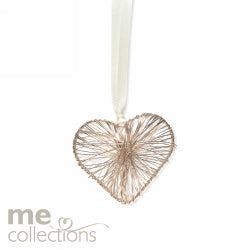 WEDDING CHARM ME INTRICATE WIRE HEART ROSEGOLD  Special Order Only G56707