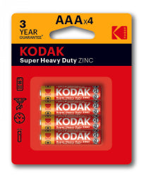 BATTERY KODAK AAA SUPER HEAVY DUTY PK4   G58191