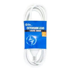 EXTENSION LEAD THE BRUTE POWER CO. 5 METRE WHITE   G58199