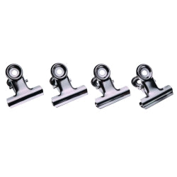 LETTER CLIPS ESSELTE 31MM CHROME BX144   G58285