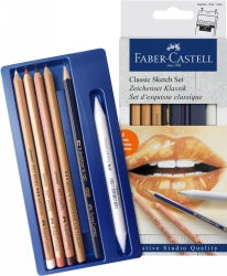 PENCIL FABER-CASTELL CLASSIC SKETCH SET ASST PK6   G58603