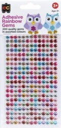 ADHESIVE GEMS EC RAINBOW PK200   G59262