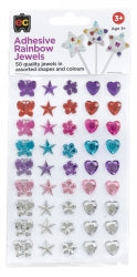 ADHESIVE JEWELS EC RAINBOW ASST PK50   G59263