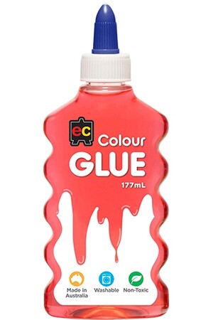 GLUE EC 177ML COLOURED RED   G59272