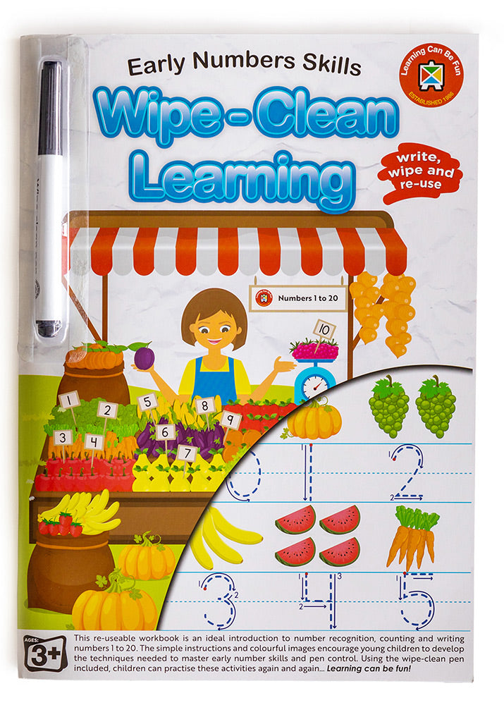 BOOK LCBF WIPE CLEAN LEARNING EARLY NUMBER SKILLS   G59375