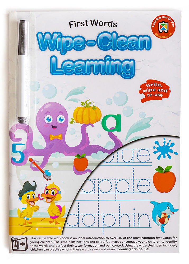 BOOK LCBF WIPE CLEAN LEARNING FIRST WORDS   G59376