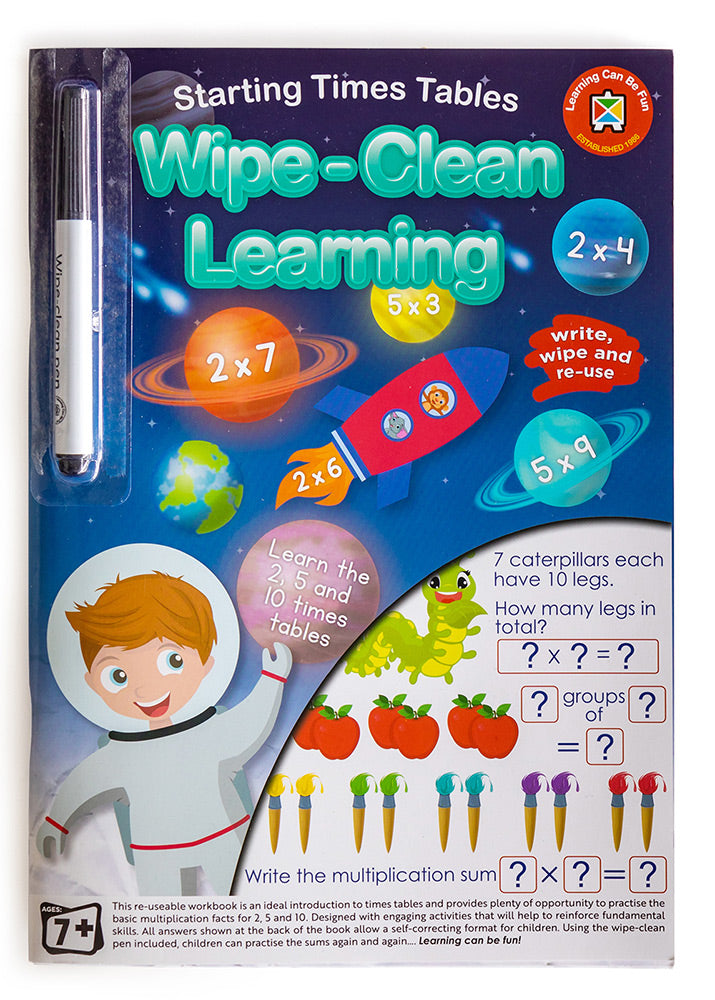 BOOK LCBF WIPE CLEAN LEARNING STARTING TIMES TABLES   G59380