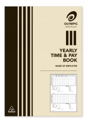 BOOK TIME AND WAGES OLYMPIC 210X148 YEARLY 32P   G60657