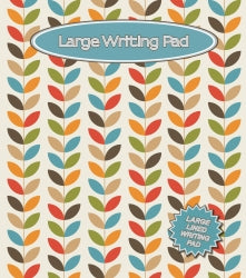 WRITING PAD OZCORP LARGE PAD LEAVES PATTERN 50 SHEETS   G60680