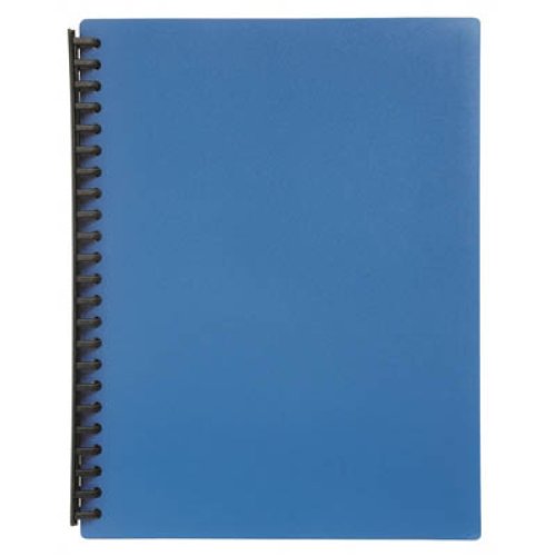 DISPLAY BOOK MARBIG A4 REFILLABLE BLUE 20P   G61602