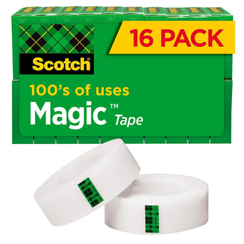 TAPE MAGIC SCOTCH 810 19MMX25M REFILL PK16   G61673