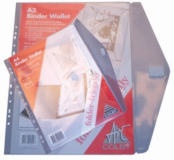 BINDER WALLET COLBY A4 146A FOLDER FRIENDLY CLEAR   G64371