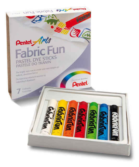 PASTEL PENTEL FABRIC FUN DYE STICKS BX7   G64446