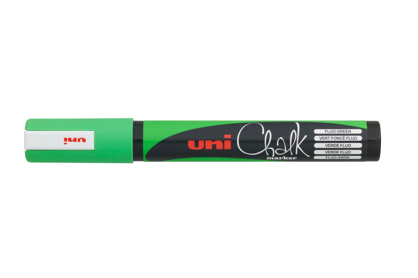 MARKER CHALK UNI 2.5MM BULLET TIP FLUORO GREEN   G64534