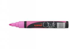 MARKER CHALK UNI 2.5MM BULLET TIP FLUORO PINK   G64536