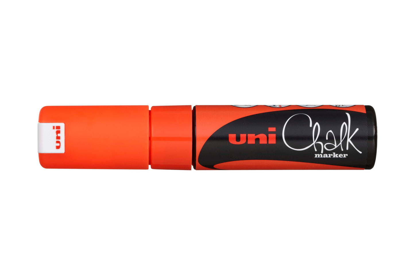 MARKER CHALK UNI 8MM CHISEL TIP FLUORO ORANGE   G64548E