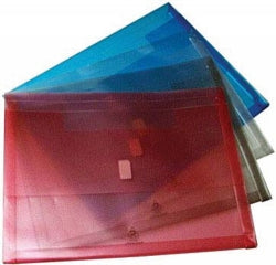 DOCUMENT WALLET COLBY A4 POLYWALLY 325A CLEAR   G64585