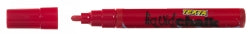 MARKER LIQUID CHALK TEXTA DRY WIPE BULLET RED   G64809