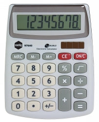 CALCULATOR MARBIG DESKTOP COMPACT 8 DIGIT SILVER   G65042