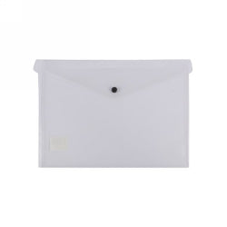 DOCUMENT FOLDER BANTEX A4 BUTTON CLEAR   G65289