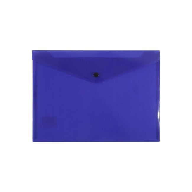 DOCUMENT FOLDER BANTEX A4 BUTTON PURPLE   G65292