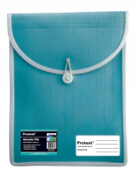 ATTACHE CASE PROTEXT FILE WITH ELASTIC CLOSURE AQUA   G65376