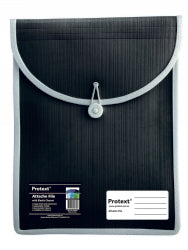 ATTACHE CASE PROTEXT FILE WITH ELASTIC CLOSURE BLACK   G65377