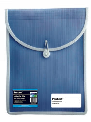 ATTACHE CASE PROTEXT FILE WITH ELASTIC CLOSURE BLUE   G65378