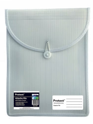 ATTACHE CASE PROTEXT FILE WITH ELASTIC CLOSURE WHITE   G65381